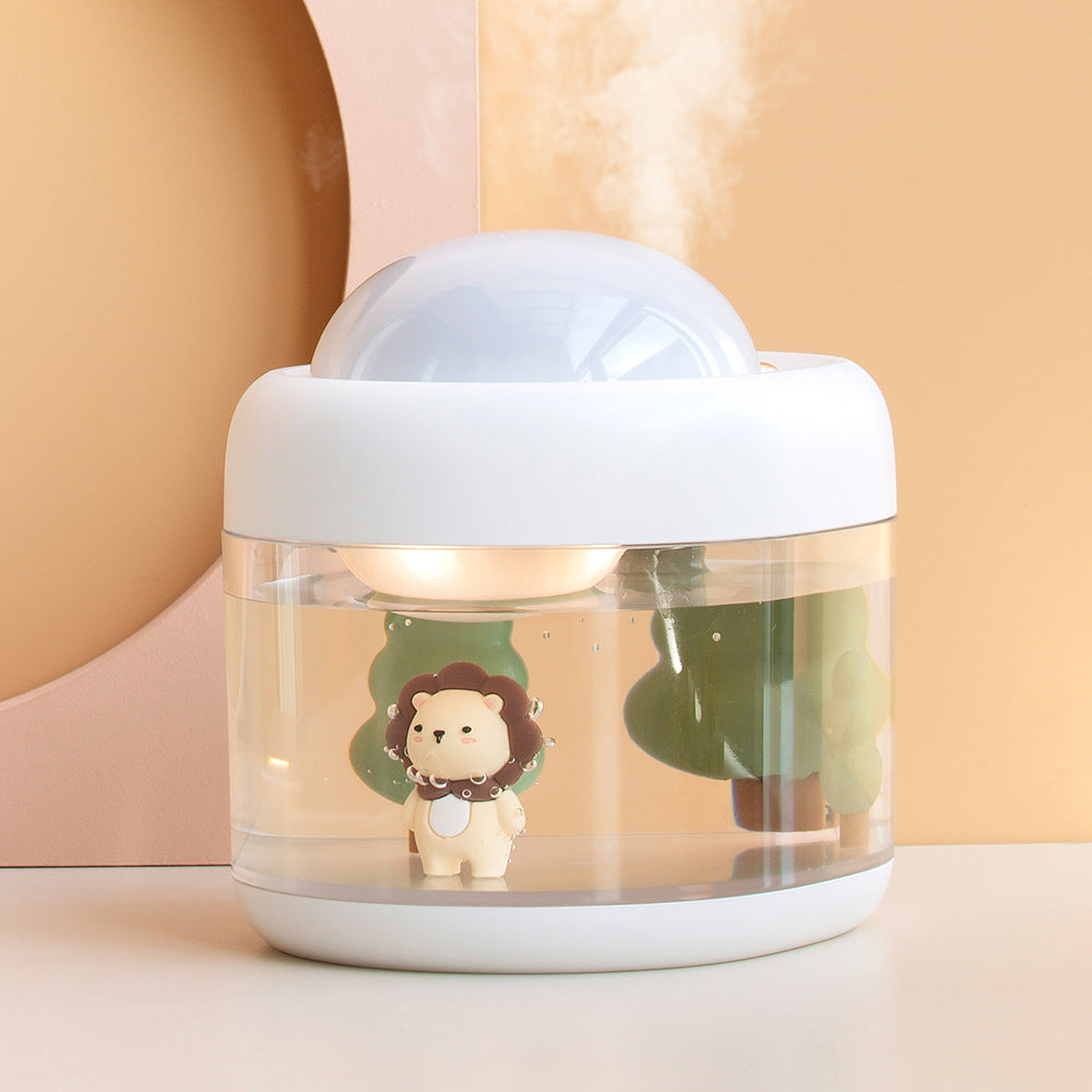 加湿器と3Dキャラクターを備えたスタープロジェクターランプ cute pet