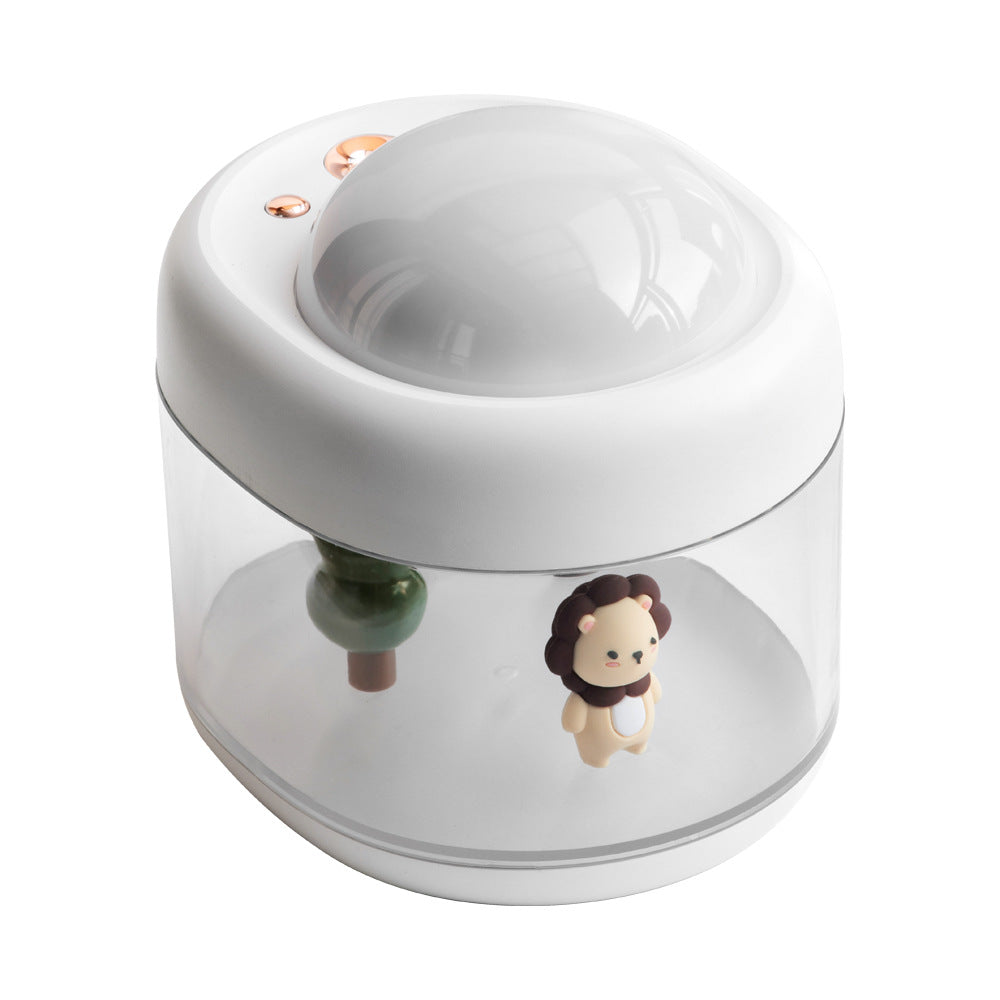 加湿器と3Dキャラクターを備えたスタープロジェクターランプ cute pet
