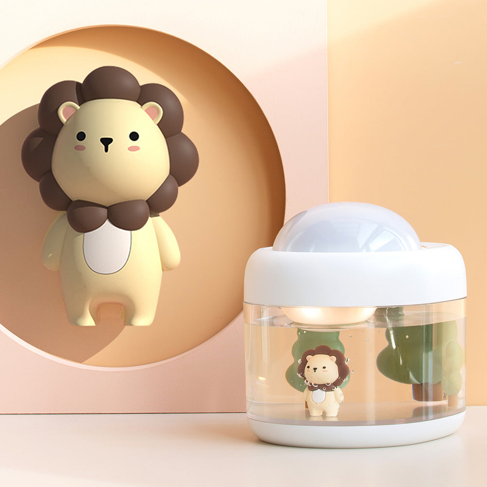 加湿器と3Dキャラクターを備えたスタープロジェクターランプ cute pet