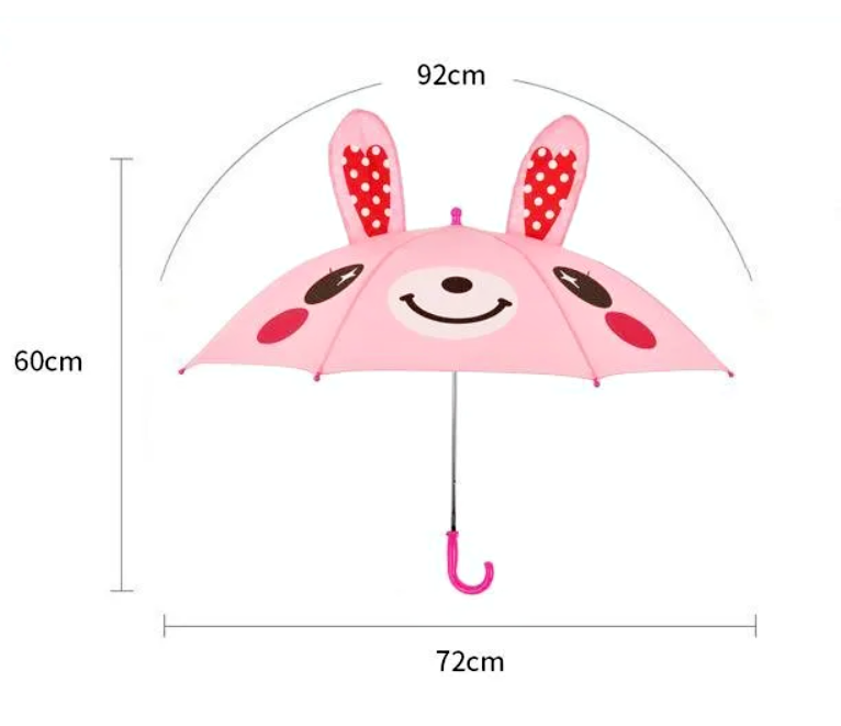 キッズアニマル傘 – Kids Animal Umbrella | Cute 3D Ears & Colorful Designs